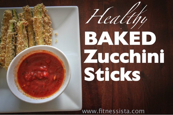 Healthy zucchini sticks 