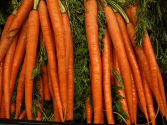 Carrots (Daucus carota) are cool-season plants that grow best at average temperatures between 60 and 65 °F.