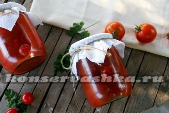 Помидоры черри в томатном соке на зиму