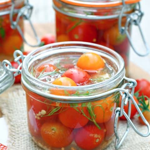 Quick Pickled Cherry Tomatoes