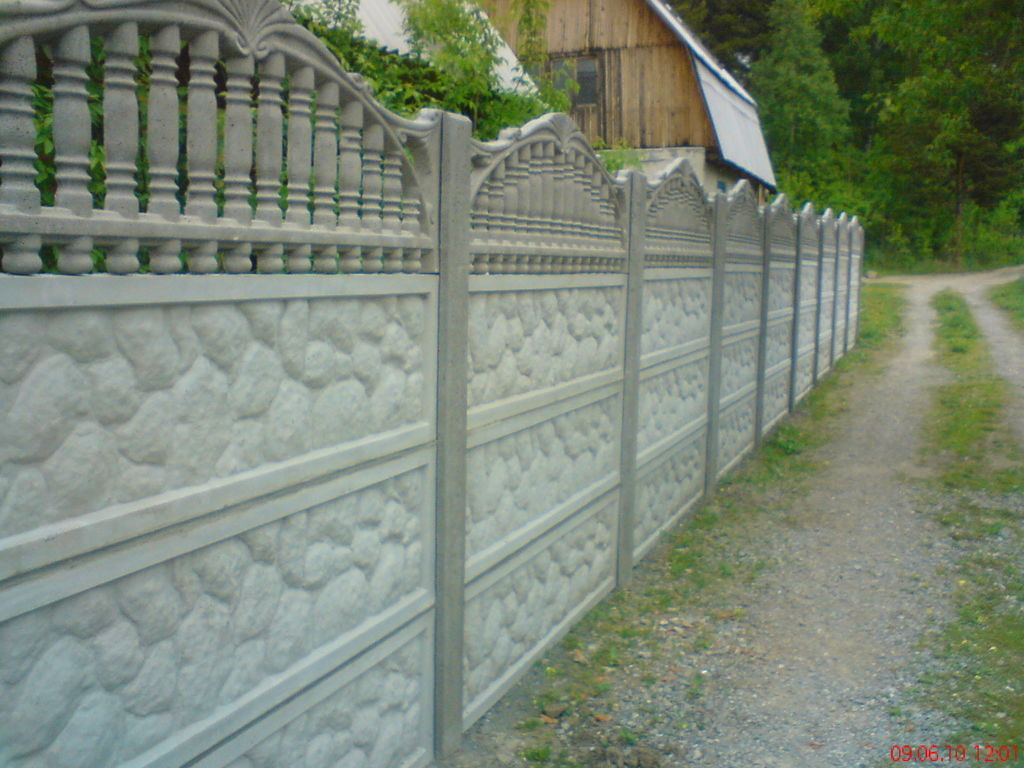 Бетонный забор 3 метра