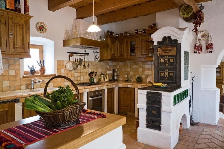Стильные мелочи в деревенском стиле кухни