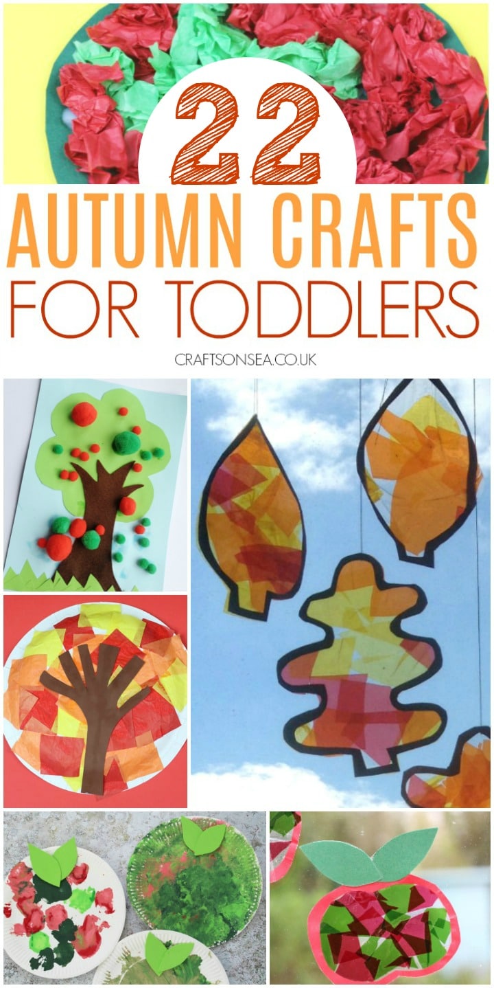 autumn crafts for toddlers with fine motor skills and art ideas