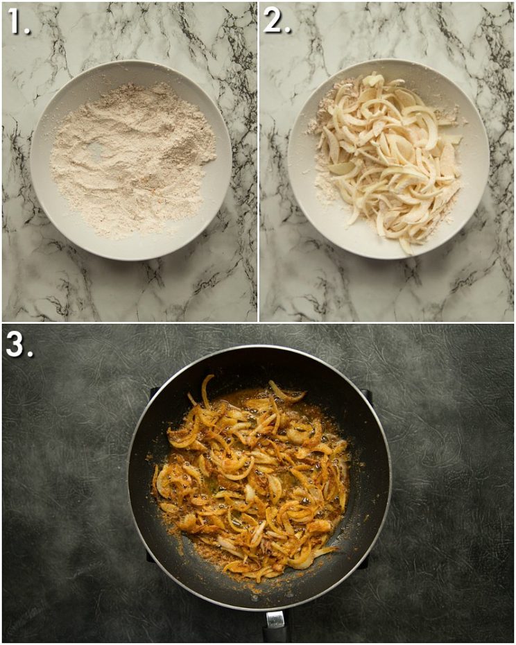 How to make crispy fried onions - 3 step by step photos