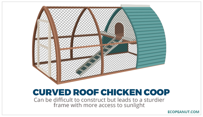 curved roof chicken coop graphic