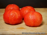 Peel tomato skin