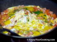 Scrambled Eggs with Ham and Tomatoes Recipe: Step 10a