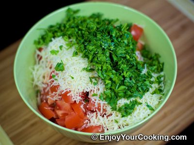 Chicken, Tomato and Mushroom Salad: Step 10