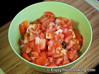 Chicken, Tomato and Mushroom Salad: Step 8