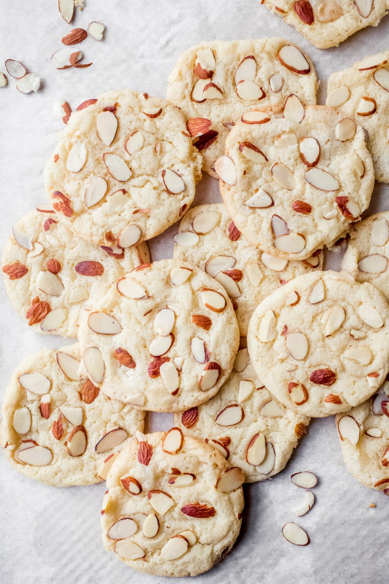 Almond Crinkle Cookies