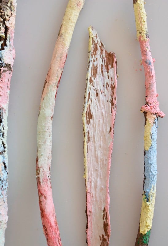 nature crafts - painted sticks