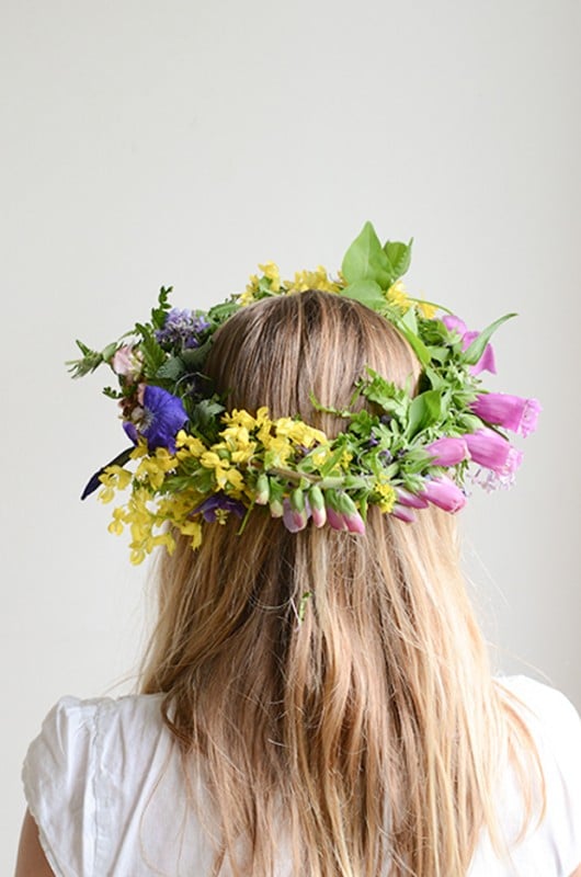 nature flower wreath how to