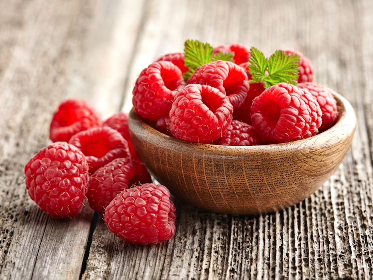 how to grow raspberries - raspberries in a bowl